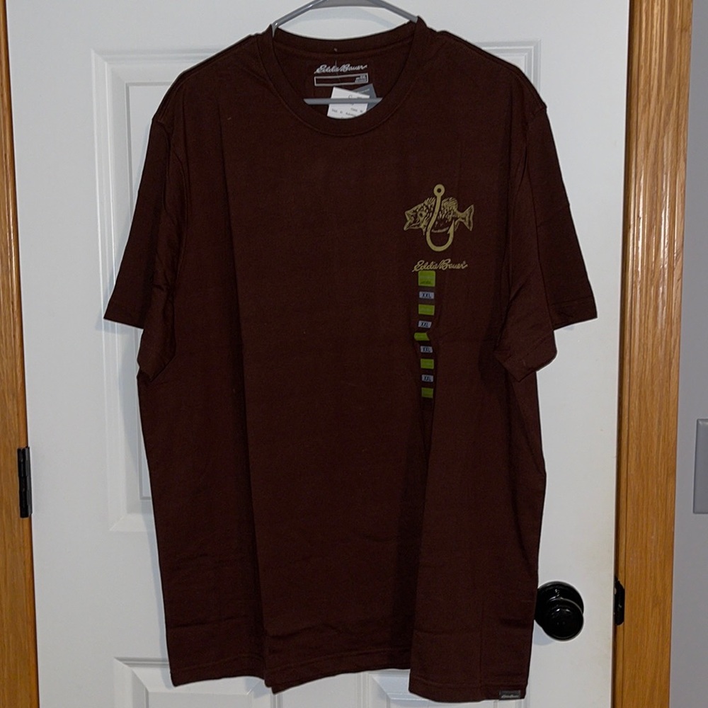 Eddie Bauer Men’s Fish n Hook Tshirt XXL NWT